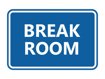 Signs ByLITA Classic Framed Break Room Sign